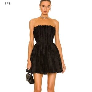 AJE ruffle strapless dress